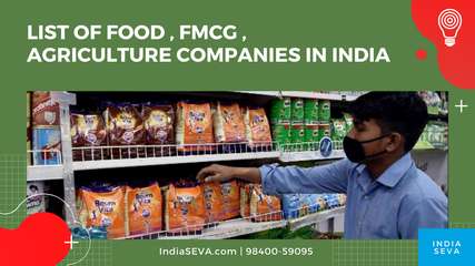 List of Food, FMCG, Agriculture Companies in India