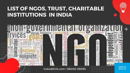 List of NGOs, Trust, Charitable Institutions in India