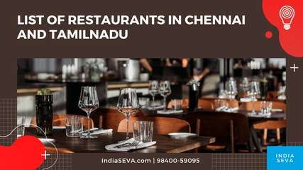 List Of Restaurants in chennai and Tamilnadu