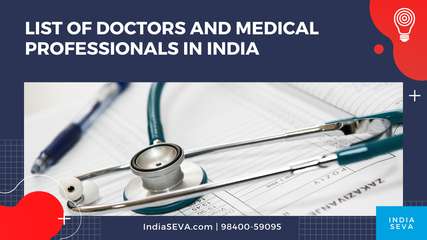 List of Doctors and Medical Professionals in India