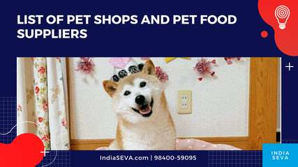 List of Pet Shops and Pet Food Suppliers