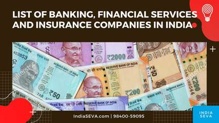 List of Banking, financial services and insurance Companies in India
