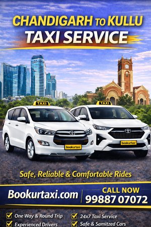 Chandigarh to Kullu Taxi | Booking Start ₹Best Fare - BookUrTaxi