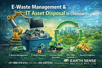 E-Waste Management & IT Asset Disposal in Chennai - Earth Sense Recycle Pvt Ltd