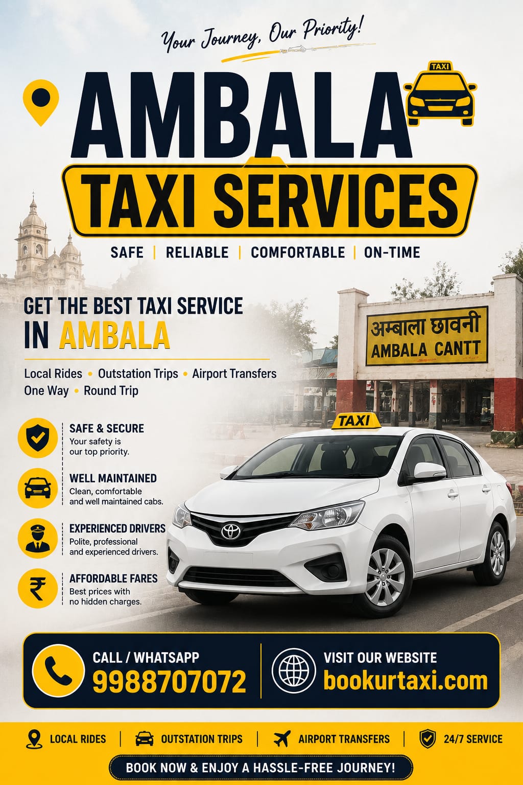 Ambala to Manali Taxi