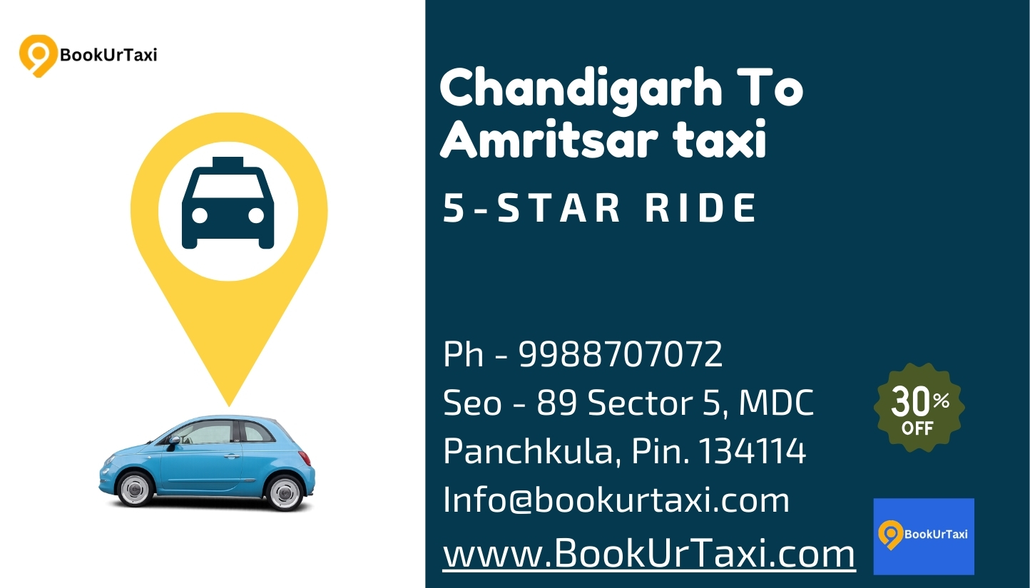 Chandigarh to Amritsar Taxi - BookUrTaxi