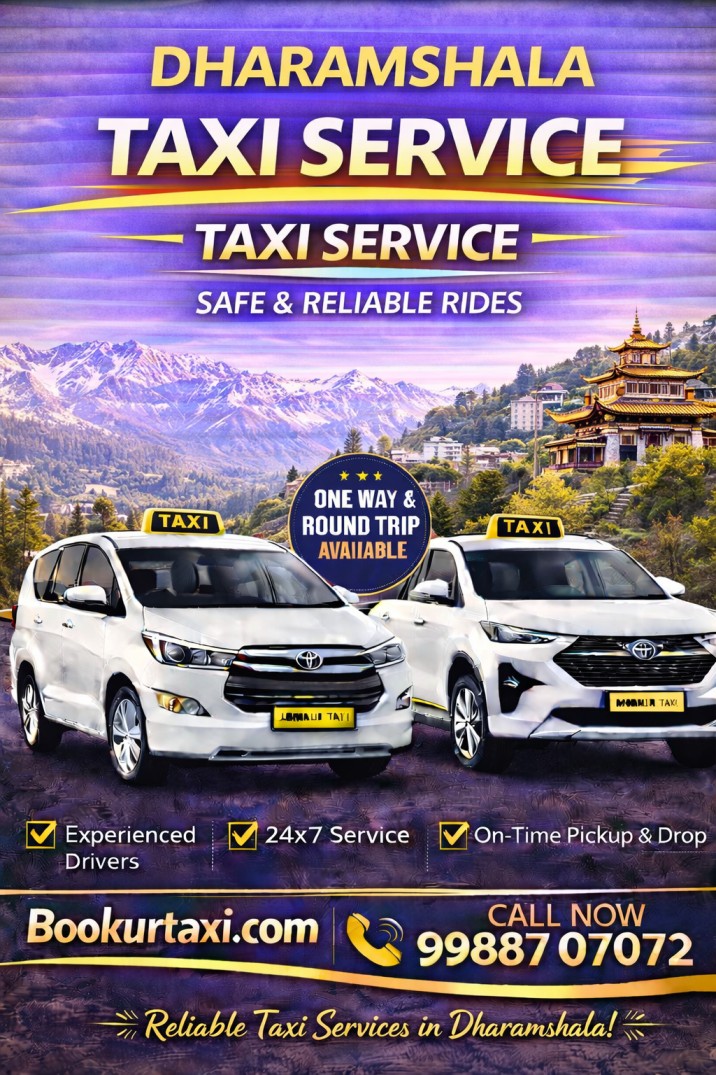 Dharamshala Taxi Service | Dharamshala Cab Service - BookUrTaxi