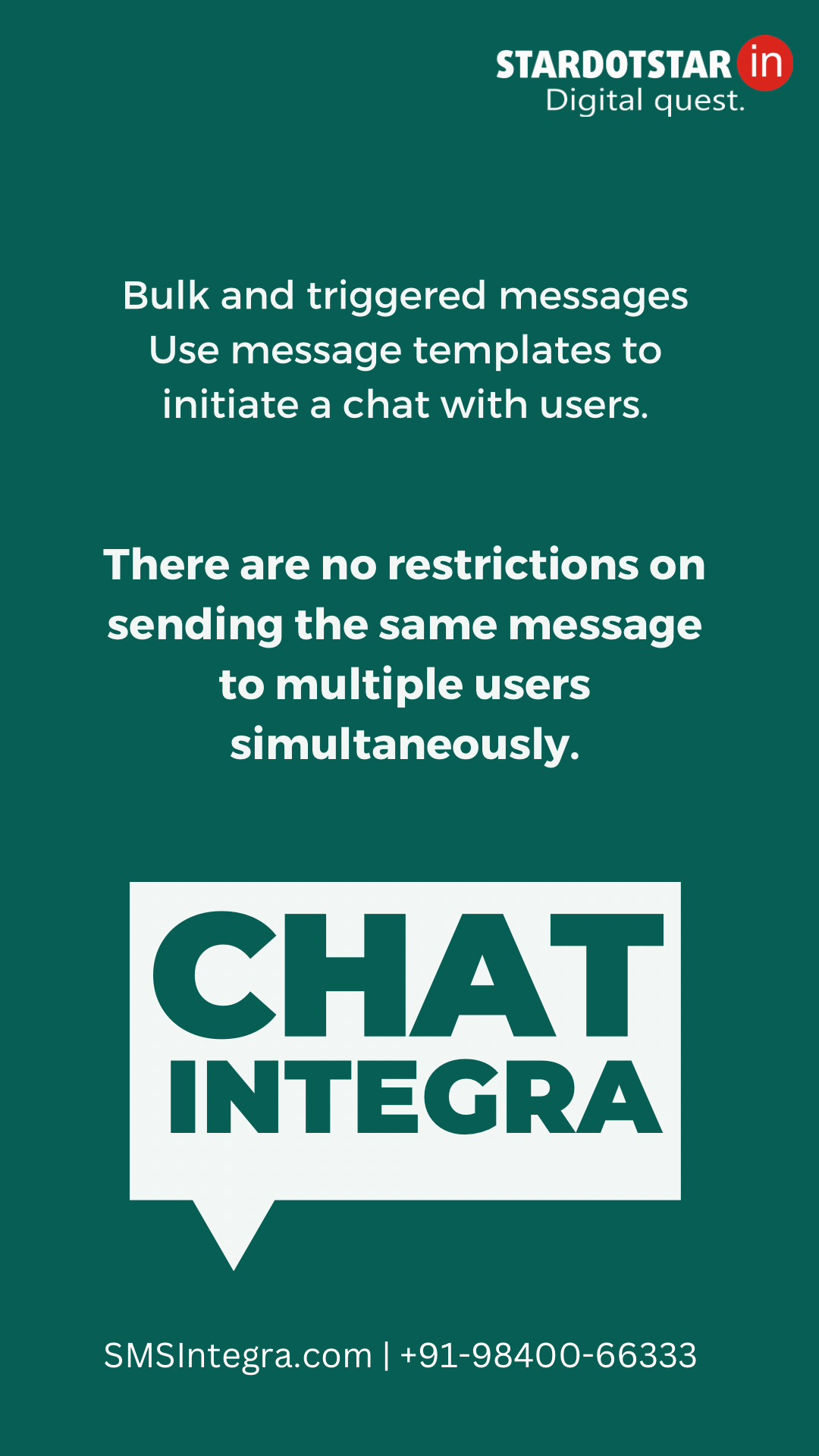 WhatsApp Broadcasting,& Automated WhatsApp Notifications.